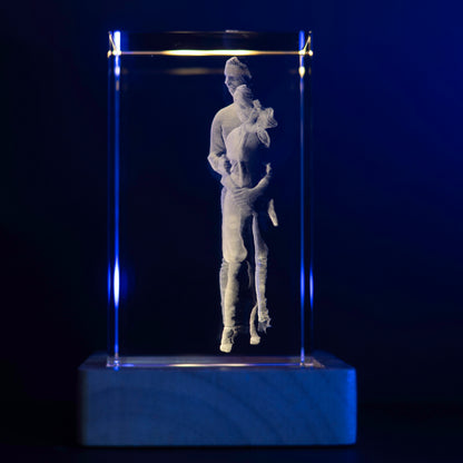 3D Kristal met Eigen Foto – Persoonlijk Portret met LED