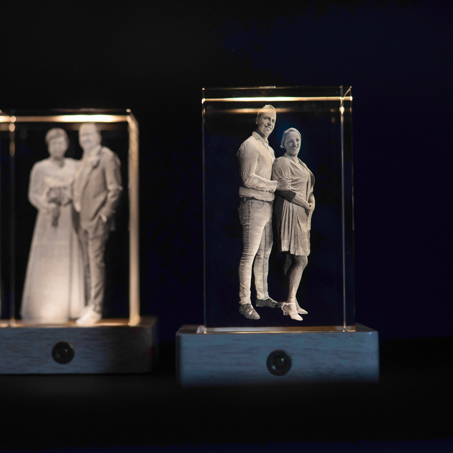 3D Kristal met Eigen Foto – Persoonlijk Portret met LED
