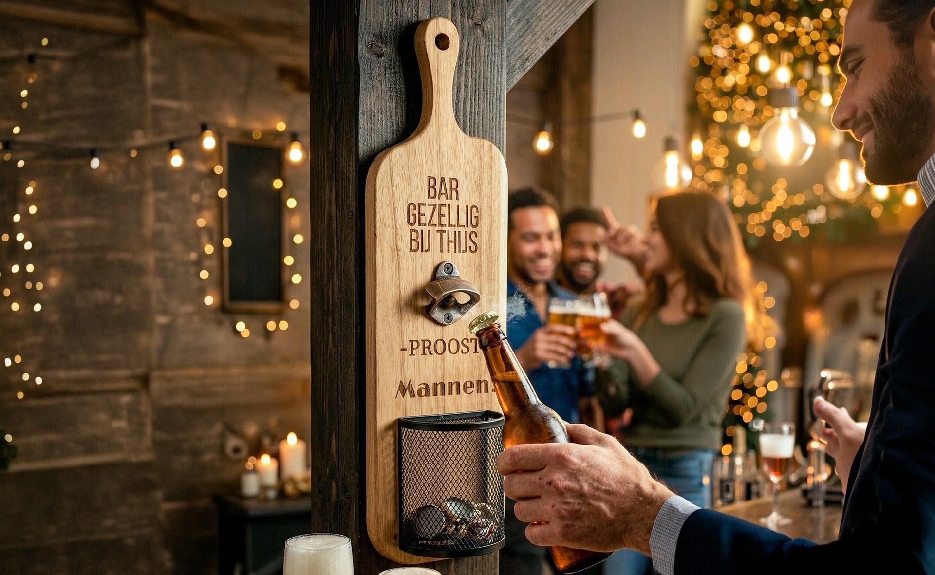 Elite Houten wandbieropener