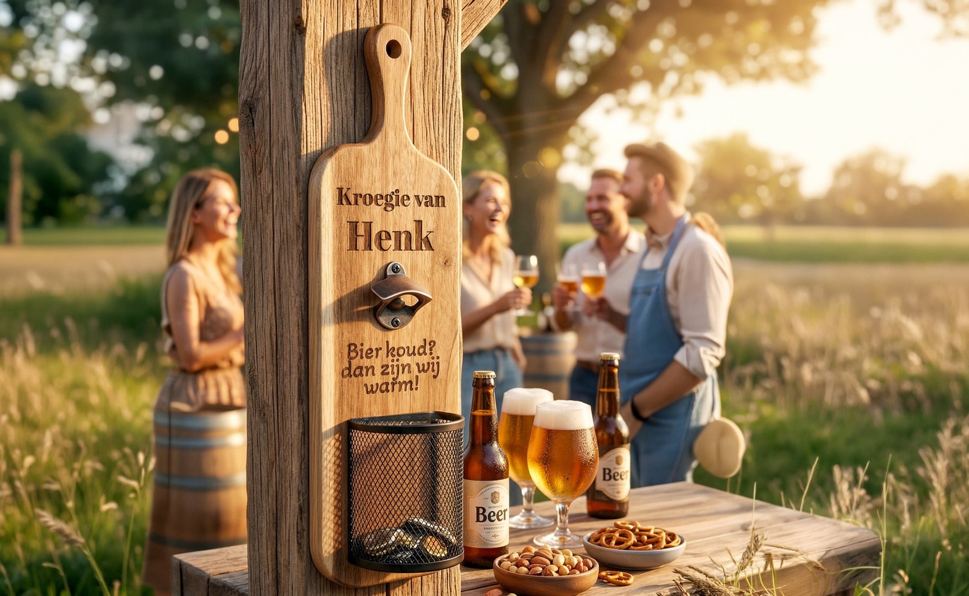 Elite Houten wandbieropener
