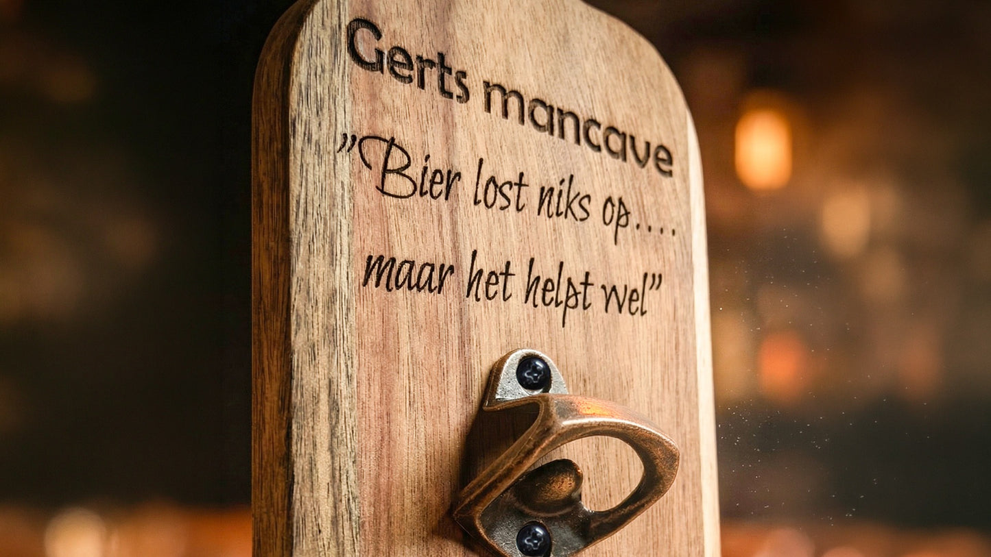 Elite Houten wandbieropener