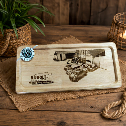 Houten Herinneringsplank met Eigen Foto & Tekst