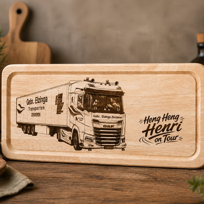 Houten Herinneringsplank met Eigen Foto & Tekst
