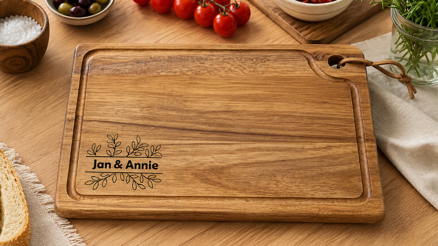 Houten Snijplank met Groef
