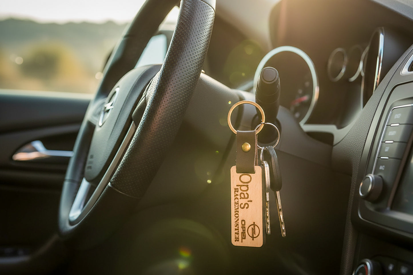Houten sleutelhanger