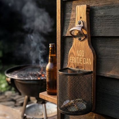 Houten wandbieropener Gepersonaliseerd